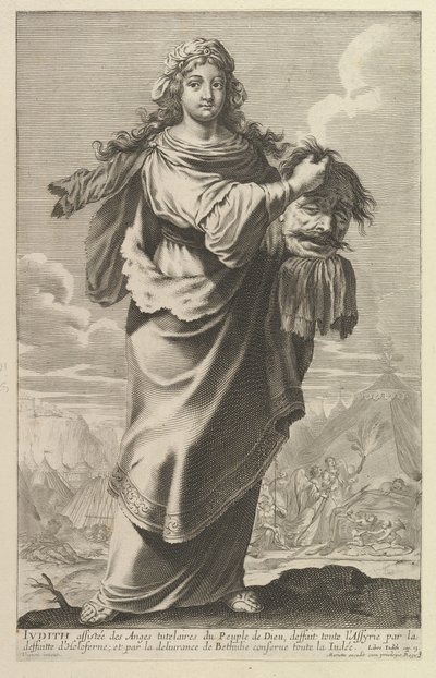 Judith, 1647. Skapere: Gilles Rousselet, Abraham Bosse. av Gilles Rousselet and Abraham Bosse