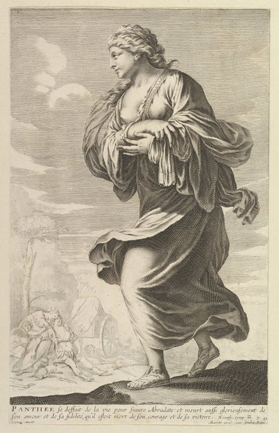 Pantheus, 1647. Skapere: Gilles Rousselet, Abraham Bosse. av Gilles Rousselet and Abraham Bosse