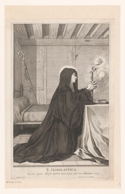 Hellige Scholastica av Gilles Rousselet