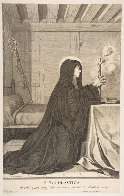 St. Scholastica. av Gilles Rousselet