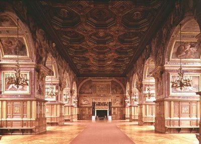 Ballsalen, eller galleriet til Henri II (1519-59) av Gilles and Delorme Le Breton