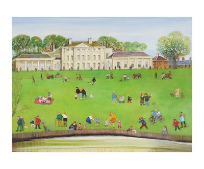 Kenwood, Hampstead, 2011 (olje på lerret) av Gillian Lawson