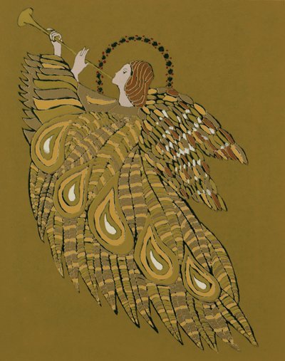 Musical Angel (trykk) av Gillian Lawson