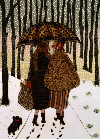 Snøfnugg (trykk) av Gillian Lawson