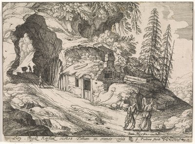 Landskap med Tobias og erkeengel Rafael av Gillis Peeters (I)