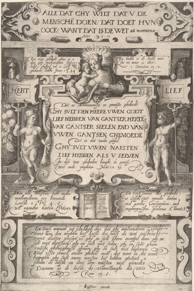 Budet om å elske hverandre, 1599. av Gillis van Breen
