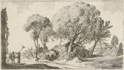 Gårder blant trær Tolv landskap (serietittel) av Gillis van Scheyndel (I)