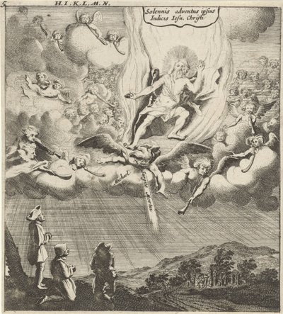 Kristus viser seg i himmelen av Gillis van Scheyndel (I)