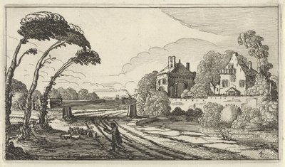 Hyrde i et landskap Tolv landskap med figurer (tittel på objekt) av Gillis van Scheyndel (I)