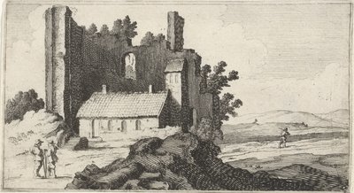 Kapell i en ruin Tolv landskap (serietittel) av Gillis van Scheyndel (I)