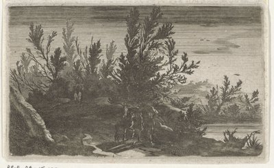 Landskap om natten Seks landskap (serietittel) av Gillis van Scheyndel (I)