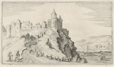 Befestet by på en høyde Tolv landskap (serietittel) av Gillis van Scheyndel (I)