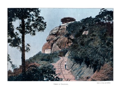 Corcovado Rack Railway, Rio de Janeiro, Brasil, 1800-tallet av Gillot
