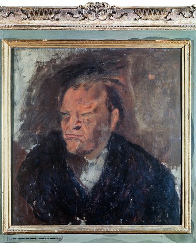 Portrett av den italienske poeten Giuseppe Ungaretti (1888-1970). Maleri av Gino Bonichi kalt Scipio (1904-1933) av Gino (1904 33) Bonichi