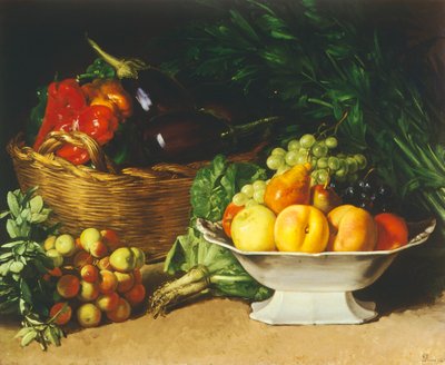 Stilleben med paprika av Gioacchino Toma