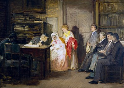 The Civil State, av Gioacchino Toma (1836-1893), maleri. av Gioacchino Toma