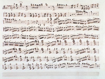Side med fiolinmusikk for en symfoni av Gioacchino Rossini av Gioachino Rossini