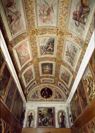 Historien om Prometheus (taket til Studiolo de Francesco I de Medici av Giorgio (and workshop) Vasari