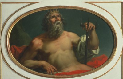 Personifisering av vann som guden Poseidon av Giorgio Anselmi