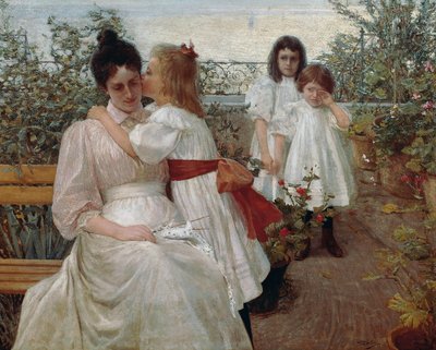 Små sjeler, maleri av Giorgio Belloni (1861-1944), olje på lerret av Giorgio Belloni