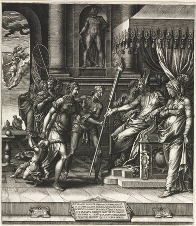 Calumny of Apelles av Giorgio Ghisi