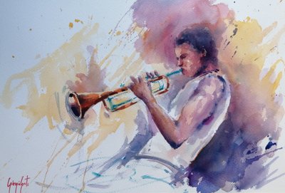 Jazztrompetist av Giorgio Gosti