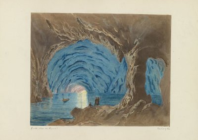 Blå hule på Capri Cave Blue de Capri! (tittel på objekt) av Giorgio Sommer (attributed to)