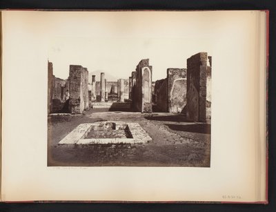 Utsikt over ruinene av Casa di Pansa i Pompeii, Italia Casa di Pansa (Pompeii) (tittel på objekt) av Giorgio Sommer (attributed to)