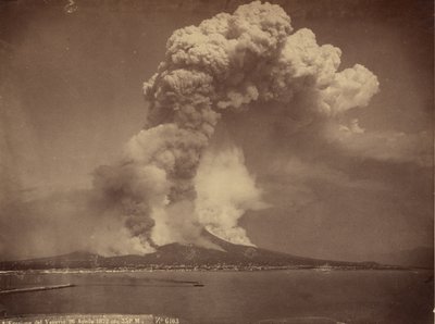 Vesuv, aktiv, 1872 av Giorgio Sommer