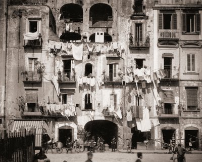 Gatebilde, Napoli, Italia av Giorgio Sommer