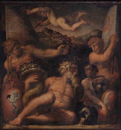 Allegori av Cortona og Montepulciano, 1563-1565 av Giorgio Vasari