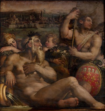 Allegory of Prato, 1563-1565 av Giorgio Vasari
