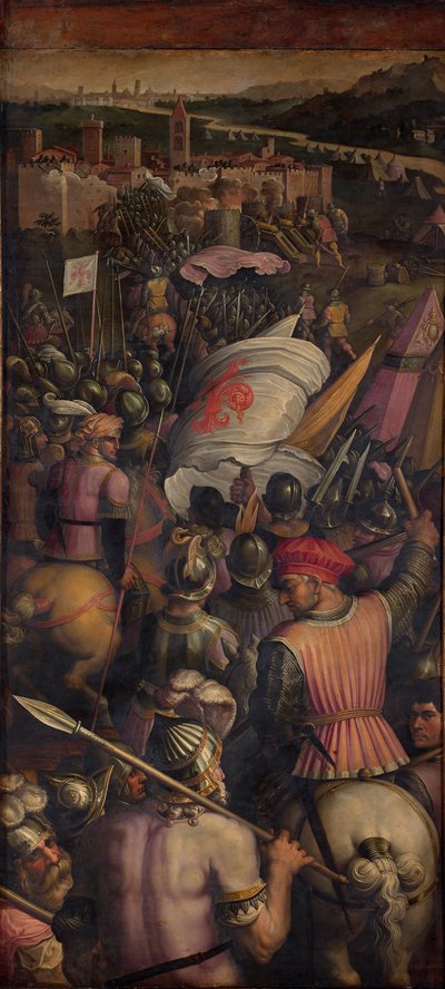 Fangst av Cascina, 1563-1565 av Giorgio Vasari