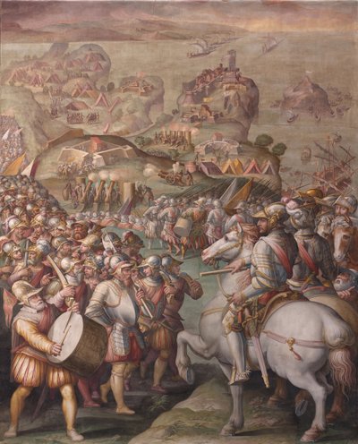 Fangst av Porto Ercole, 1568-1570 av Giorgio Vasari
