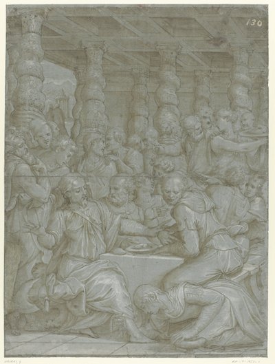 Kristus i Fariseeren Simons hus av Giorgio Vasari