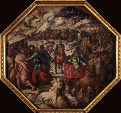 Venetianernes nederlag i Casentino, 1563-1565 av Giorgio Vasari
