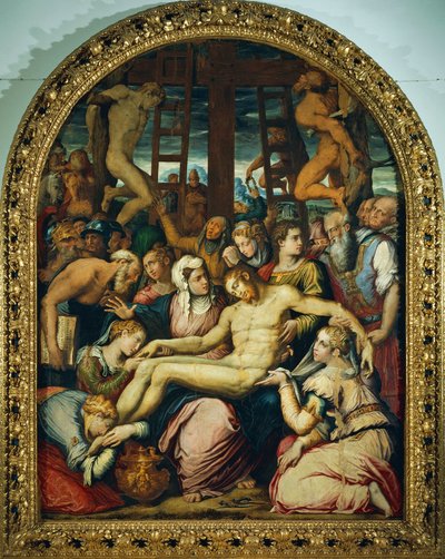 Klagesang over den døde Kristus avsatt fra korset, av Giorgio Vasari (1511-1574), olje på panel, 295x222 cm. av Giorgio Vasari