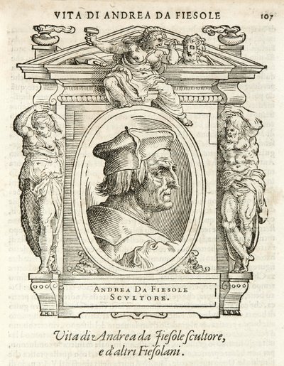 Milan, Biblioteca Braidense, Vite de piv excellent, Giorgio Vasari 1568, Andrea da Fiesole av Giorgio Vasari