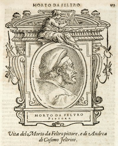 Milan, Biblioteca Braidense, Vie de piv excellent, Giorgio Vasari 1568, Dead da Felt av Giorgio Vasari