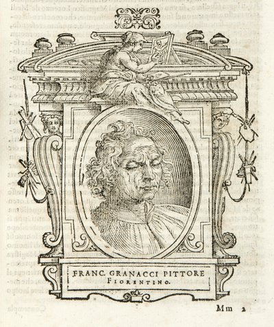 Milano, Braidense bibliotek, Livet til en utmerket mann, Giorgio Vasari 1568, Francesco Granacci av Giorgio Vasari