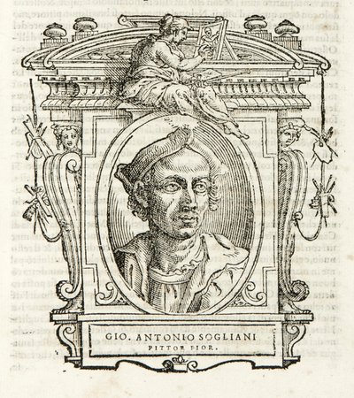Milan, Biblioteca Braidense, Vite de piv excellent, Giorgio Vasari 1568, Giovanni Antonio Sogliani av Giorgio Vasari