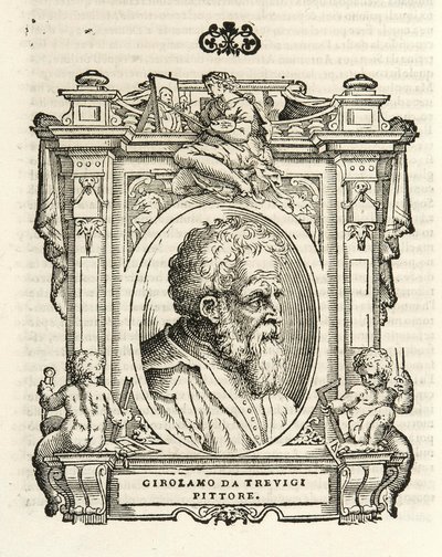 Milan, Biblioteca Braidense, Vite de piv excellent, Giorgio Vasari 1568, Girolamo da Trevigi av Giorgio Vasari