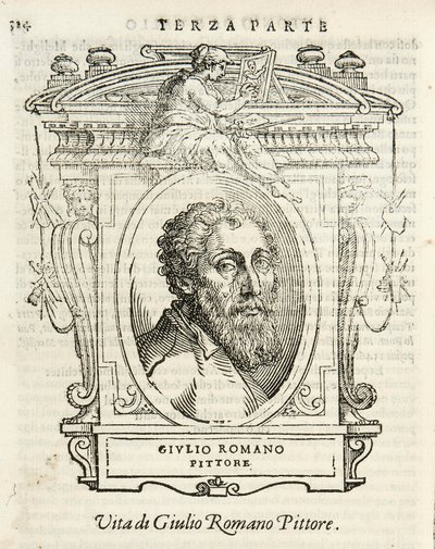 Milan, Biblioteca Braidense, Vite de piv excellent, Giorgio Vasari 1568, Giulio Romano av Giorgio Vasari