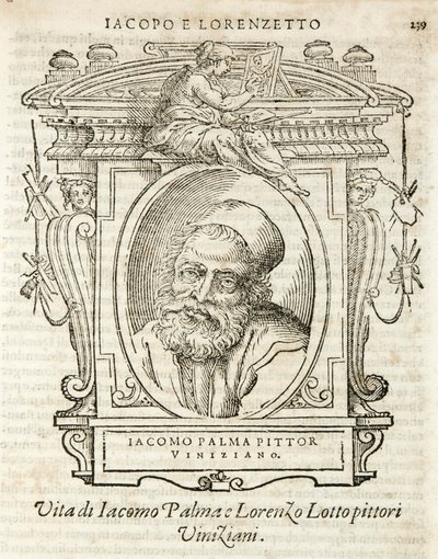 Milan, Biblioteca Braidense, Vite de piv excellent, Giorgio Vasari 1568, Jacopo Palma av Giorgio Vasari
