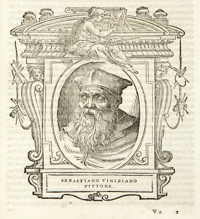 Milan, Biblioteca Braidense, Vite de piv excellent, Giorgio Vasari 1568, Sebastian Viniziano av Giorgio Vasari