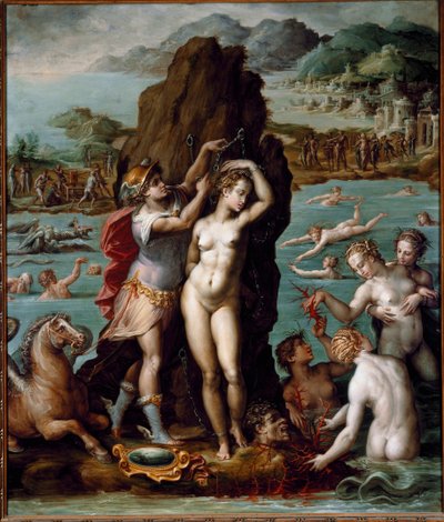Perseus frigjør Andromeda av Giorgio Vasari