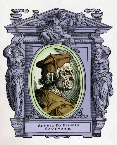 Portrett av ANDREA DA FIESOLE (Andrea Ferrucci av Giorgio Vasari