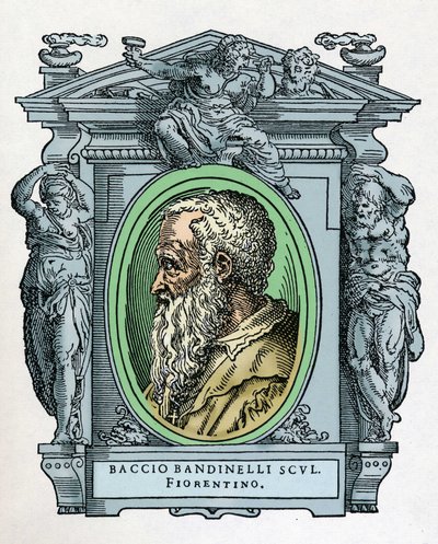 Portrett av Baccio BANDINELLI (Firenze av Giorgio Vasari