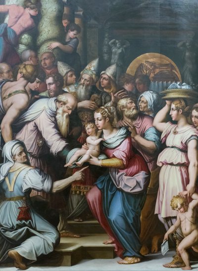 Presentasjon av Jesus i templet av Giorgio Vasari