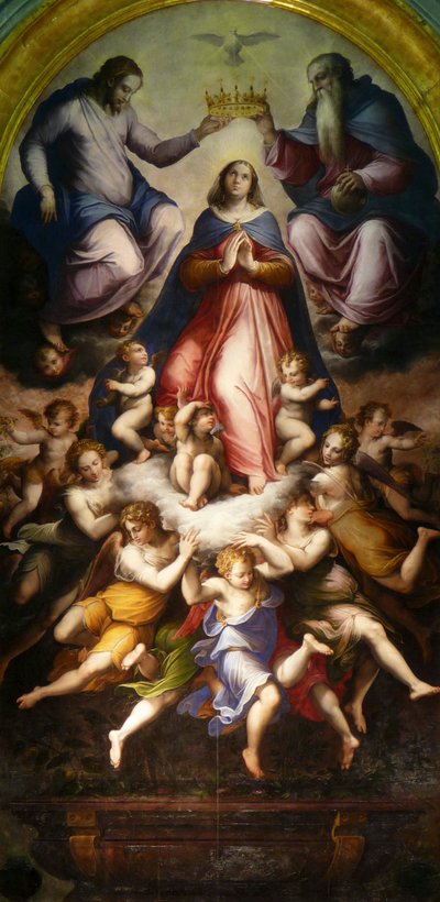 Jomfruens kroning, 1571. av Giorgio Vasari